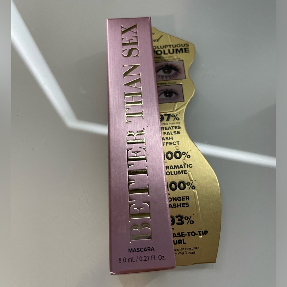 BNIB Too Faced Better Than Sex Mascara - black 8ml